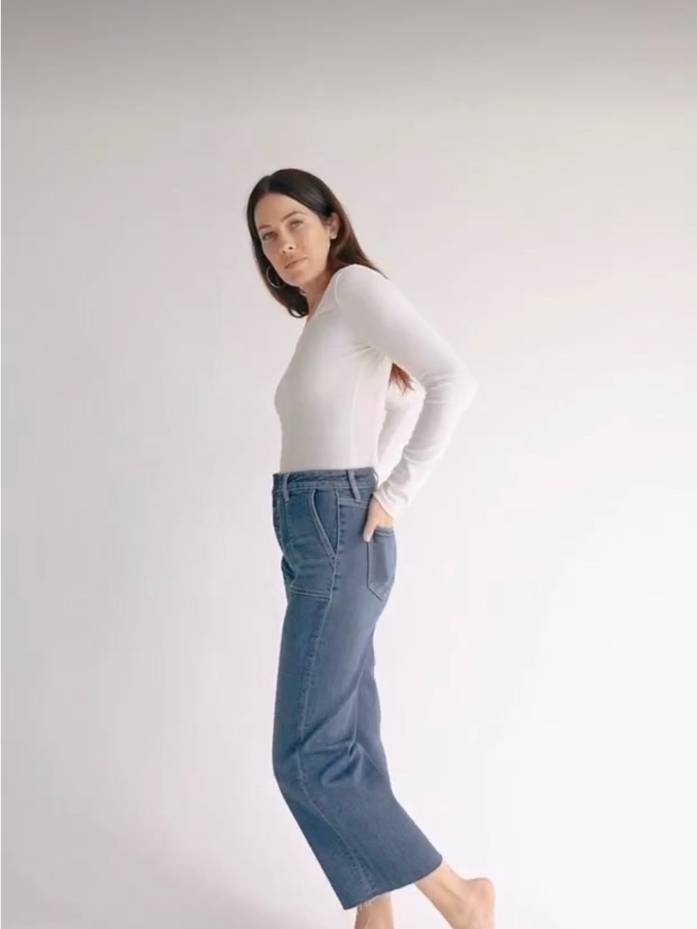 CJLA Hendrix Wide Leg Jeans in Medium Wash